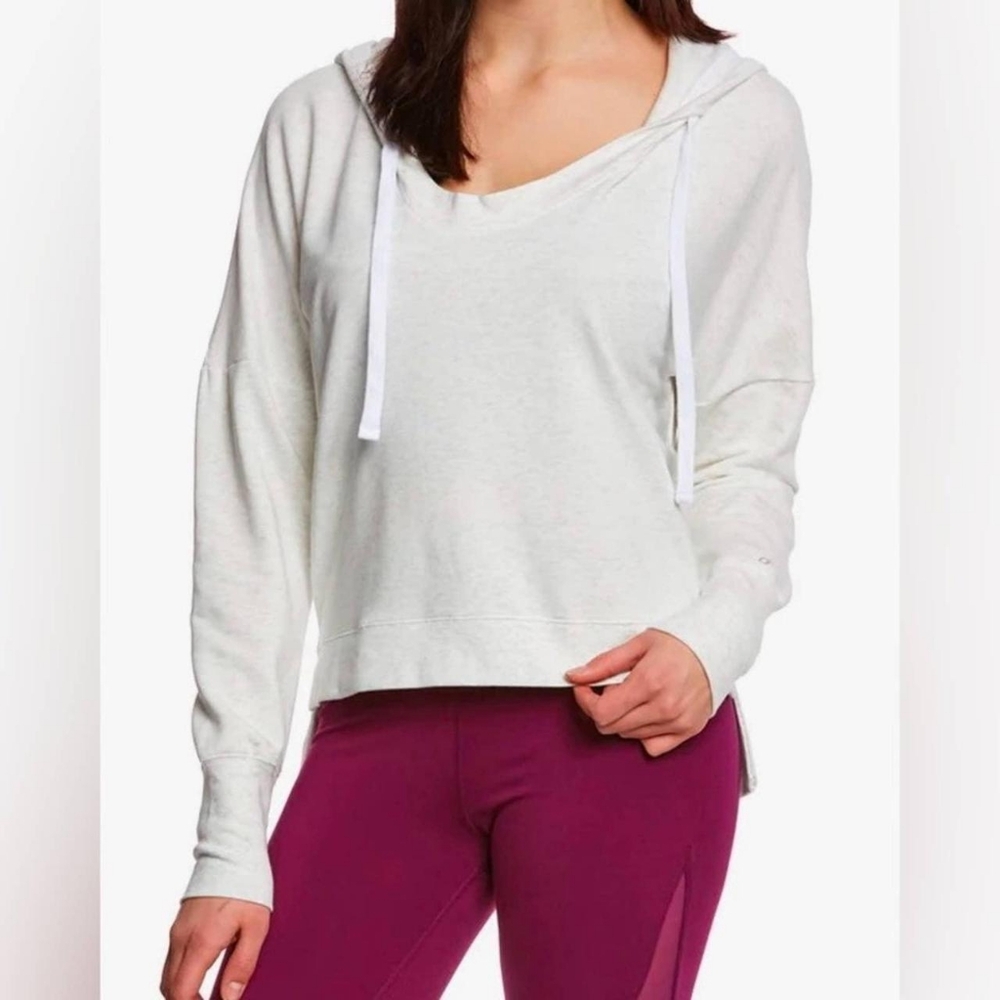 Alo Yoga Fluid Cropped Hoodie Top Small